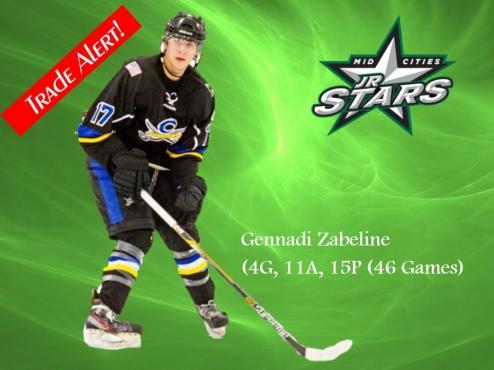 JR Stars Acquire Zabeline (D)